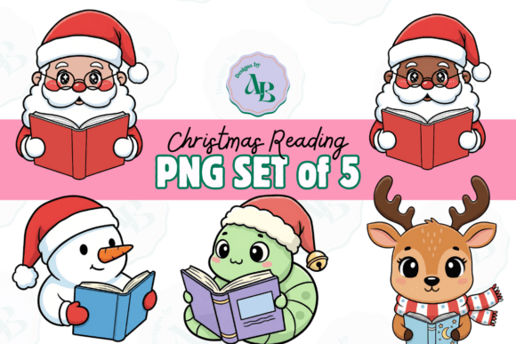 Bookish Christmas Reading Clip Art Set: A Designer’s Review for Modern Publishing