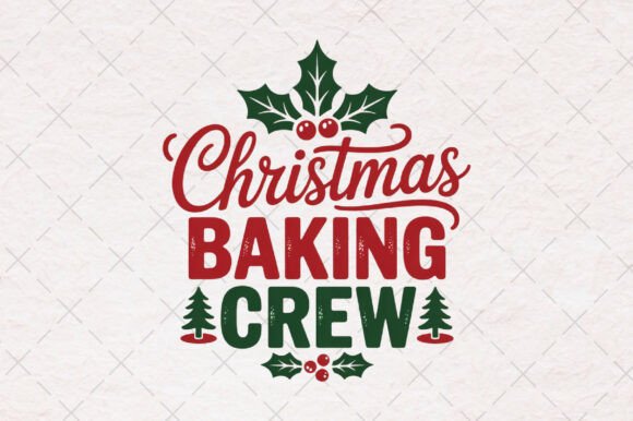 Christmas Baking Crew Png: Festive Illustrations for Local Business Branding