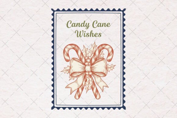 Christmas Candy Cane Hand-drawn PNG: A Seasonal Illustration for Content Creators
