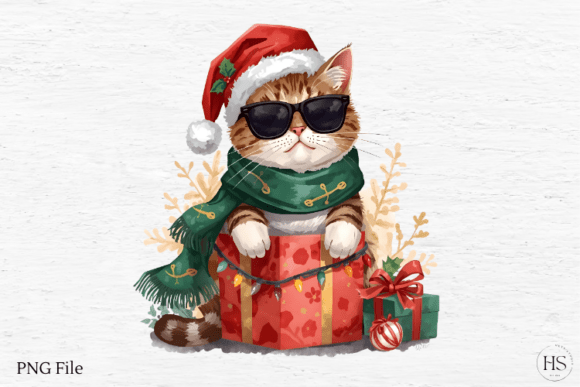 Christmas Cat with Sunglasses PNG: A Practical Review for Illustrations and Digital Sellers
