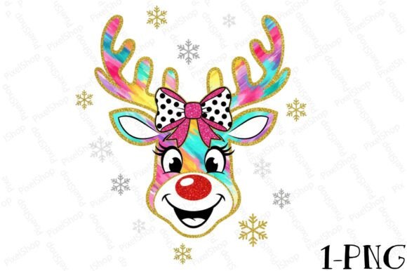 Christmas Reindeer Png Illustrations: A Festive Graphic Design Asset for Crafters