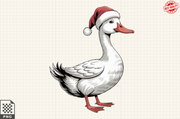 Christmas Silly Goose Clipart PNG Adds Playful Flair to Blog Illustrations