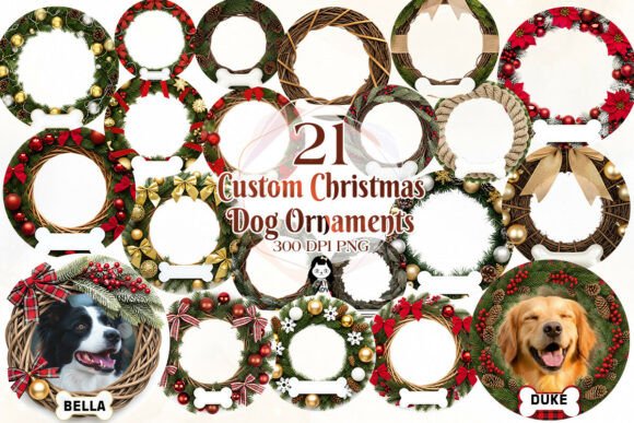 Custom Christmas Photo Dog Ornaments: A Designer’s Review of Festive Illustrations