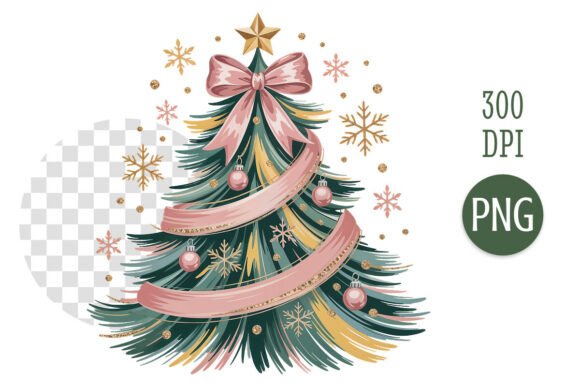 Elegant Christmas Tree Sublimation PNG Review