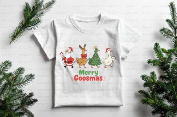 Funny Christmas Png Silly Goose Design: A Festive Illustration for Handmade Creations