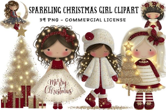 Sparkling Christmas Girl Clipart: A Designer’s Honest Take