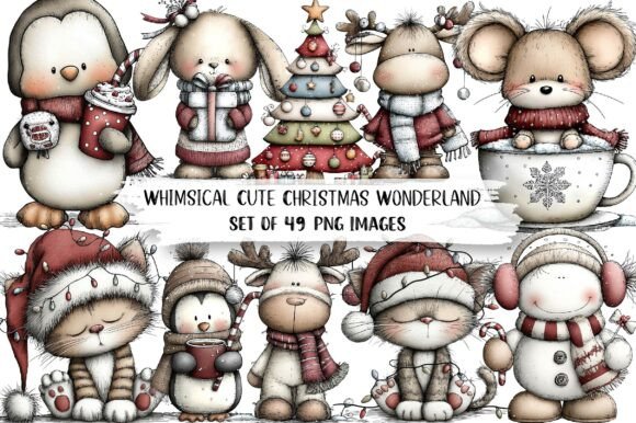 Whimsical Cute Christmas Wonderland: A Designer’s Take